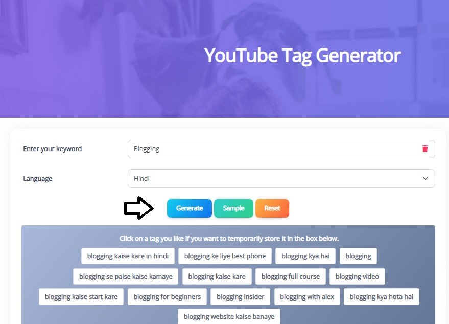 YouTube Tag Generator